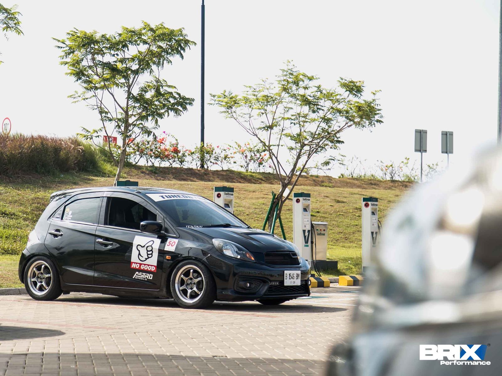 Honda Brio DD1 featuring BRIX Performance Street Series brakes.