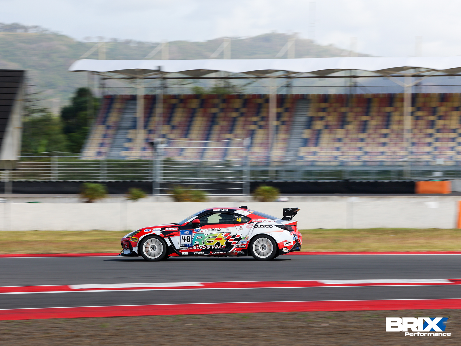 Subaru BRZ equipped with BRIX Special Order rotors at Mandalika Festival of Speed 2025.